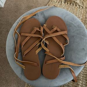 Forever21 wrap sandals